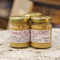 Purée d'aïl confit au miel